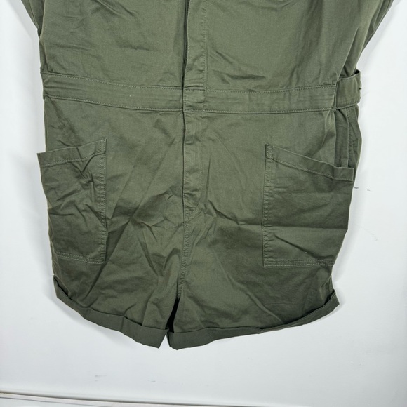 Torrid Romper Twill Deep Depths Utility Button Front Cargo - Picture 4 of 11